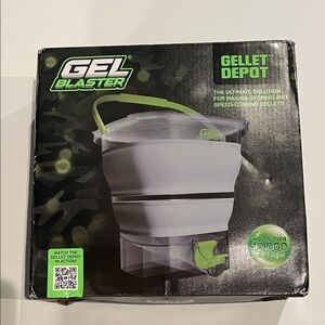 NWT Gel Blaster Gellet Depot - Green and Gray